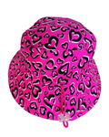 ZipMAE Swimwear Sun Hat Love Splash with wide brim and colorful pattern, perfect for sun protection and stylish summer outings.